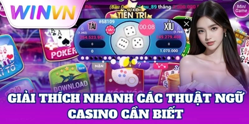 Thuật Ngữ Casino Cần Biết | Cẩm Nang Chơi Thắng Lớn 1 Giải thích nhanh các Thuật Ngữ Casino Cần Biết